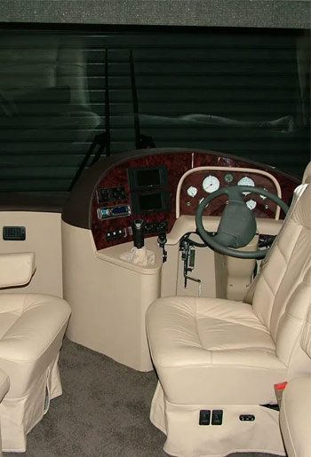 immaculate leather interior to your motorhome