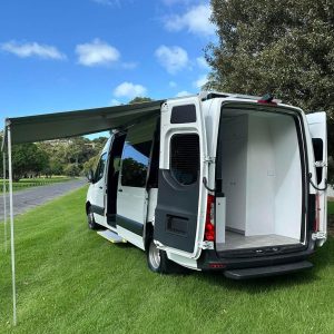 Mobile Medical Van - view from backdoor