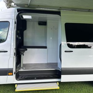 mercedes sprinter converted into mobile medical unit